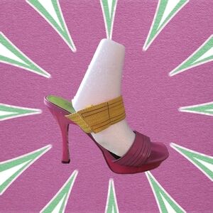 bebe Y2K VTG Strap Sandals Stiletto Heel Gently Worn Size 9